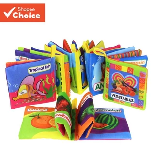Livro De Pano Macio Para Bebê Com Chocalho Brinquedo Educacional Precoce Presente De Natal Recém-Nascido em Oferta na Shopee