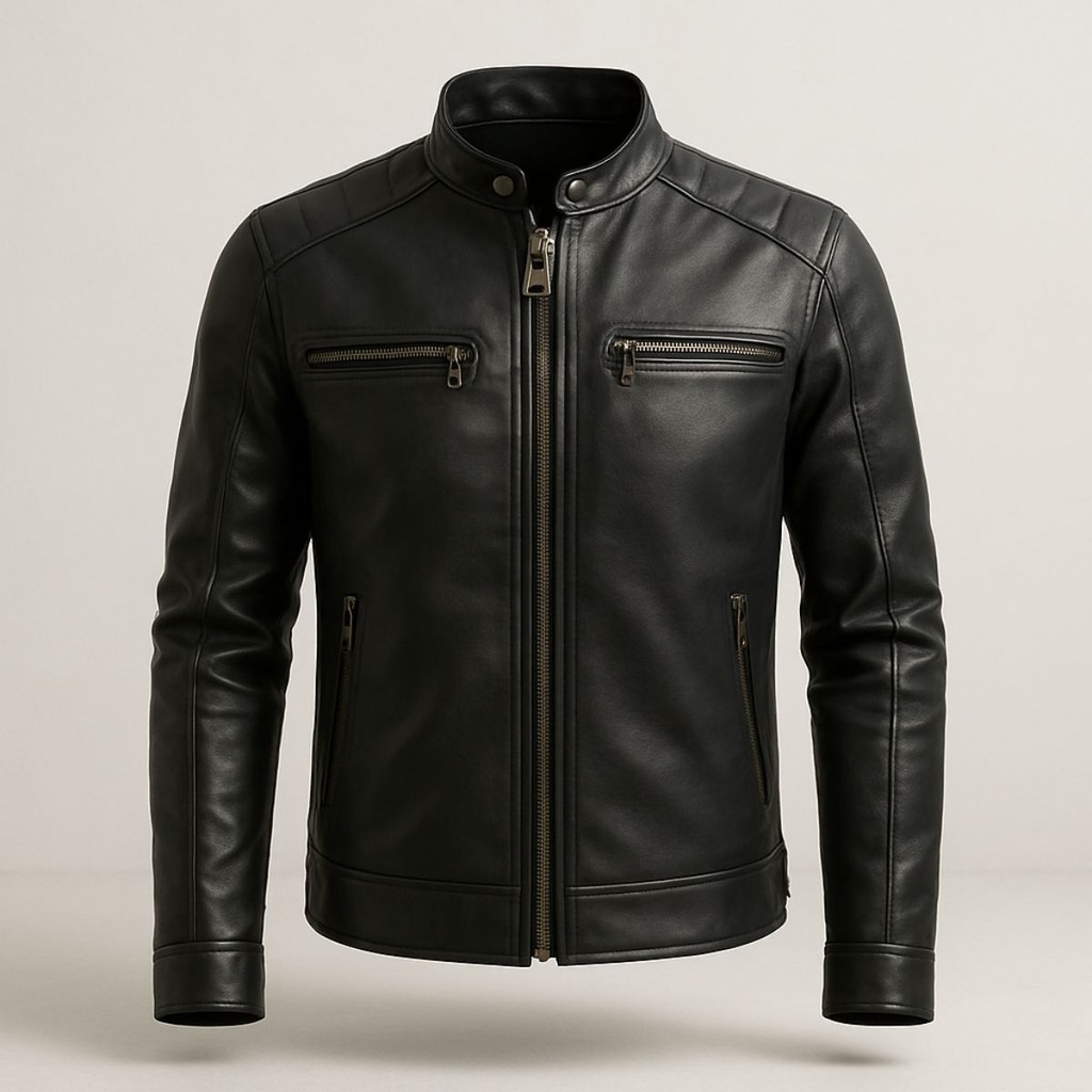 Jaqueta Masculina de Couro Sintético Slim Inverno Forrada Estilo ...
