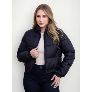 Jaqueta Feminina Poliamida Puffer Bobojaco Premium