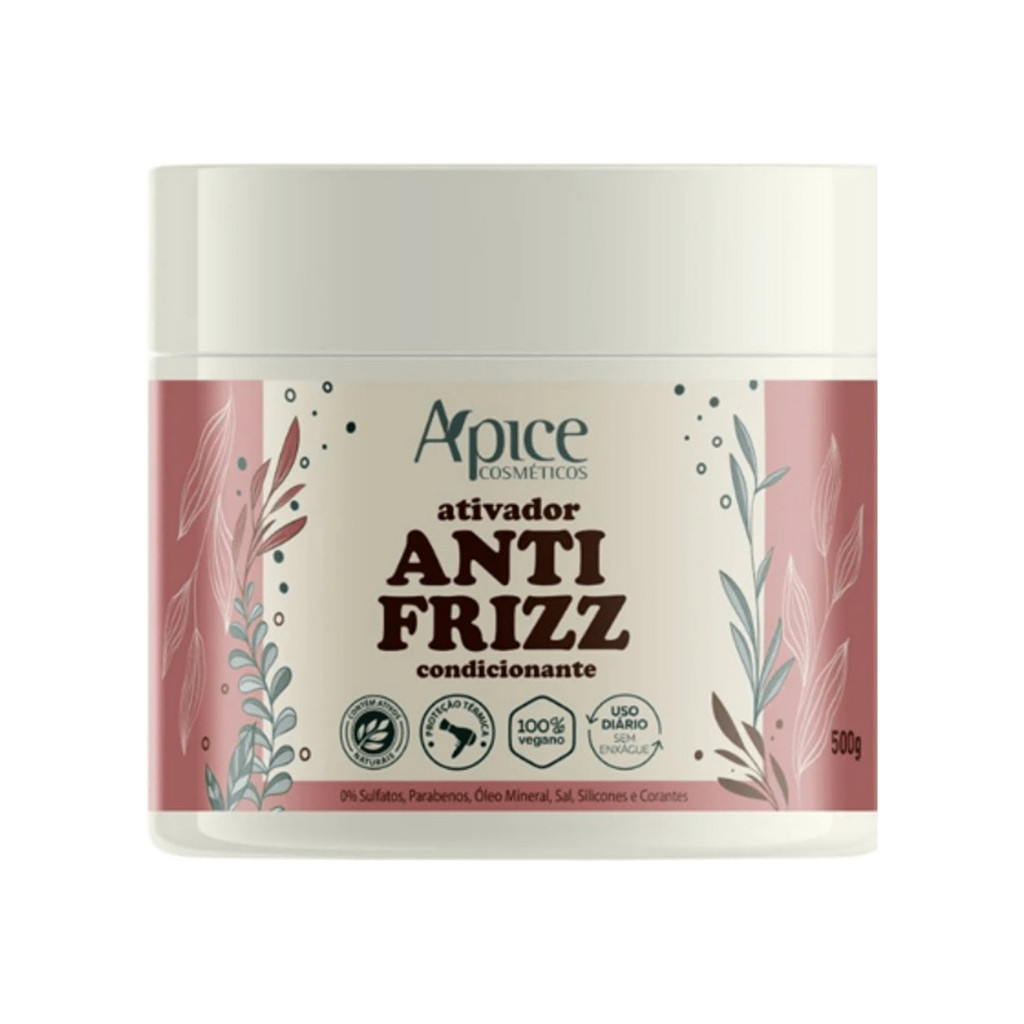 Apice Ativador Anti Frizz 500 Gr - Cabelos cacheados ondulados e ...