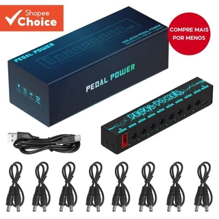 Fonte de Alimentação Portátil com Pedal de Efeito 9V 100/300mah para Guitarra e Acessórios