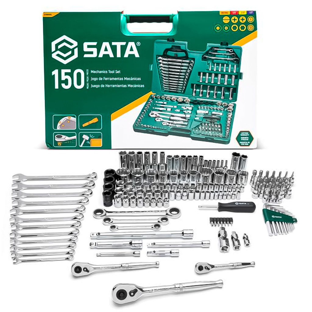 Kit Jogo De Ferramentas Maleta 150 Peças SATA - ST09510L