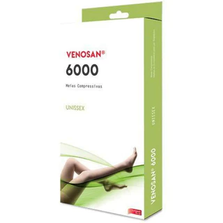 Meia Compressora 6000 Ad 20-30 Pé Aberto Bege - Venosan