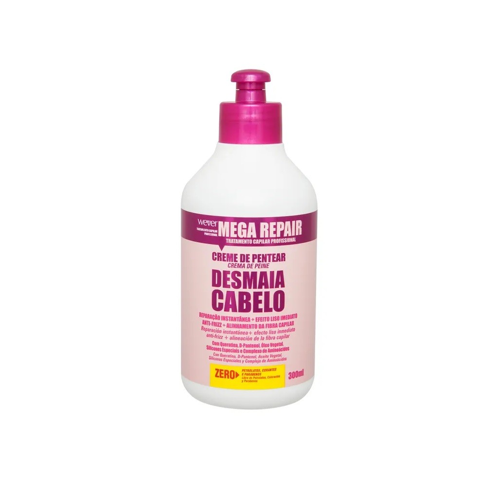 Creme De Pentear Desmaia Cabelo Mega Repair 300ml - Wever | Shopee Brasil