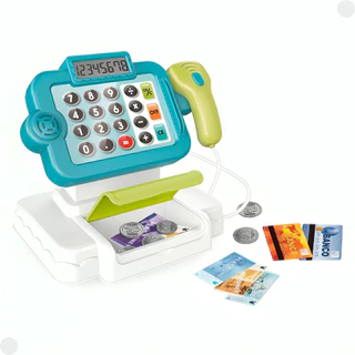 Brinquedo Caixa Registradora Azul C/ Som DMT6824 - DMToys
