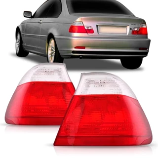 Par Lanterna Traseira Bmw S3 Coupe 1999 2000 2001 2002 2003 Cristal/vermelha