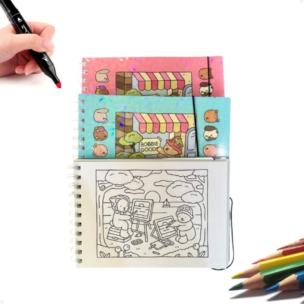 Livro De Colorir Bob Good Caderno De Desenho 48 Folhas Pintura Com ...