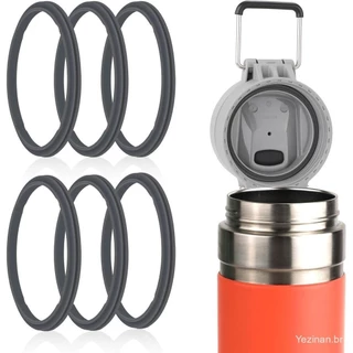 Anel de vedação de substituição de 6 peças, adequado para garrafa térmica compatível com Stanley Quick Flip GO, 24 onças