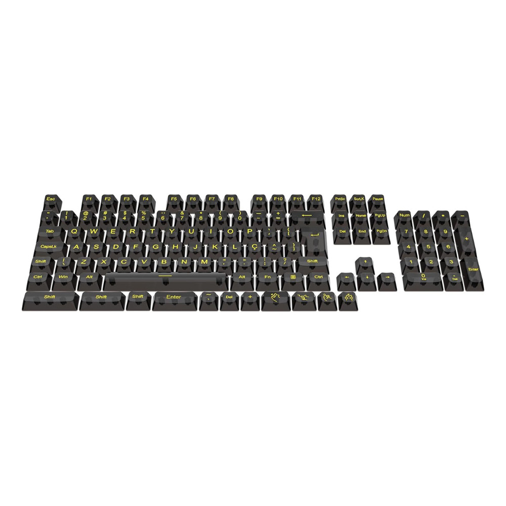 Conjunto de Keycaps Redragon ABNT2 Crystal Black A138 PT
