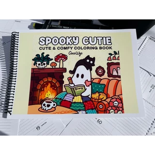 Livro de Colorir A4 Spooky Cutie • Coleção Cute & Comfy em Oferta na Shopee