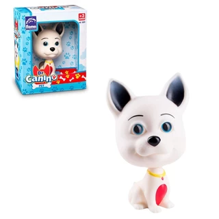 Cachorro Em Vinil Dr Canino Pet Branco Vermelho - 5511 Roma