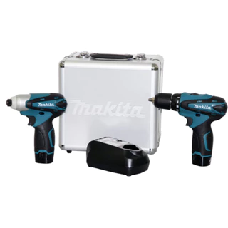 Kit de Parafusadeira e Furadeira 2 Baterias Lítio 1,3AH Bivolt 12V LCT204 Makita em Oferta na Shopee