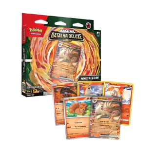 Baralho de Batlha Deluxe Pokémon Ninetales Ex 33948 - Copag