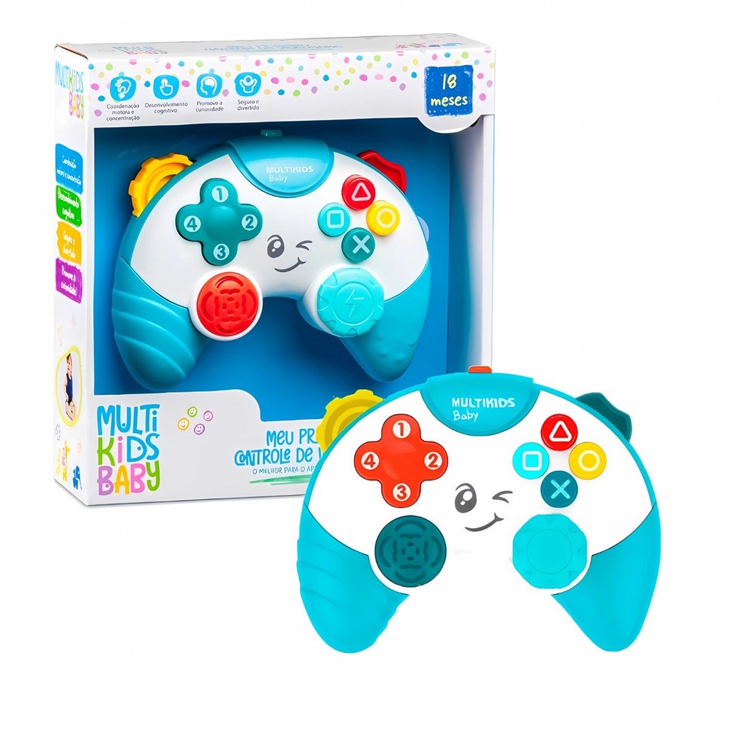 Brinquedo Meu Primeiro Controle De Video Game Multikids Infantil ...