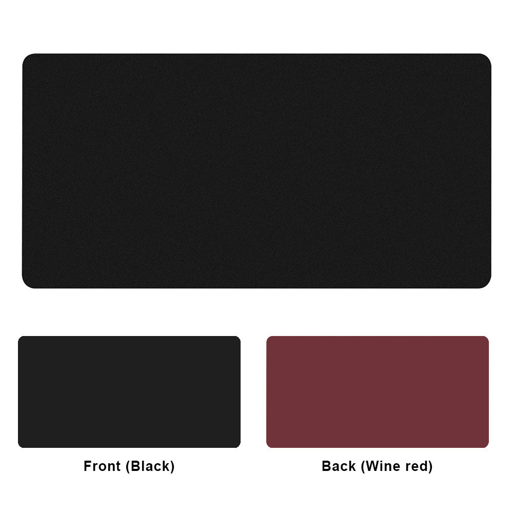 P PVC Couro Mouse Pad Teclado Mouse Pad Único Dupla Face PU Mesa ...