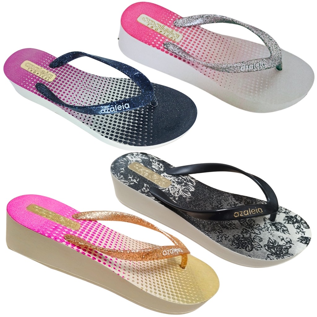 Sandália Tamanco Azaleia Tropical 239/848 Colorido ORIGINAL