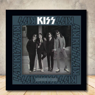 Quadro Placa Decorativa Kiss Dressed to Kill Albuns de Rock quadrado