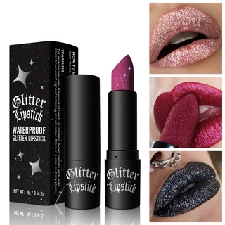 Batom glitter De 7 Cores Com Diamante À Prova D'água Brilhante De Longo Prazo De Copo De Cachoeira De Maquiagem Labial em Oferta na Shopee