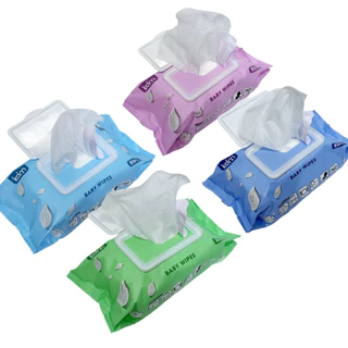 Lenços umedecidos KOM para recém-nascidos com tampa de aba, 80 unidades em Oferta na Shopee