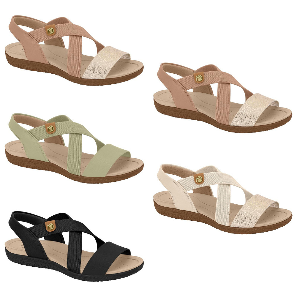 Sandalia Feminina Rasteira Confortavel Antiderrapante Modare