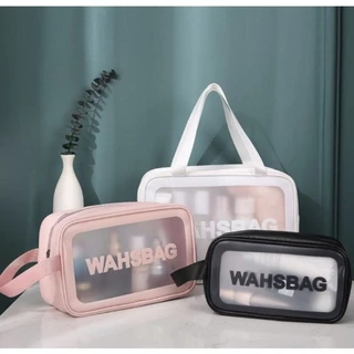 Kit Com 3 Bolsas Necessaires Wahsbag Transparente À Prova D’água Para Maquiagem Viajar Viagem em Oferta na Shopee
