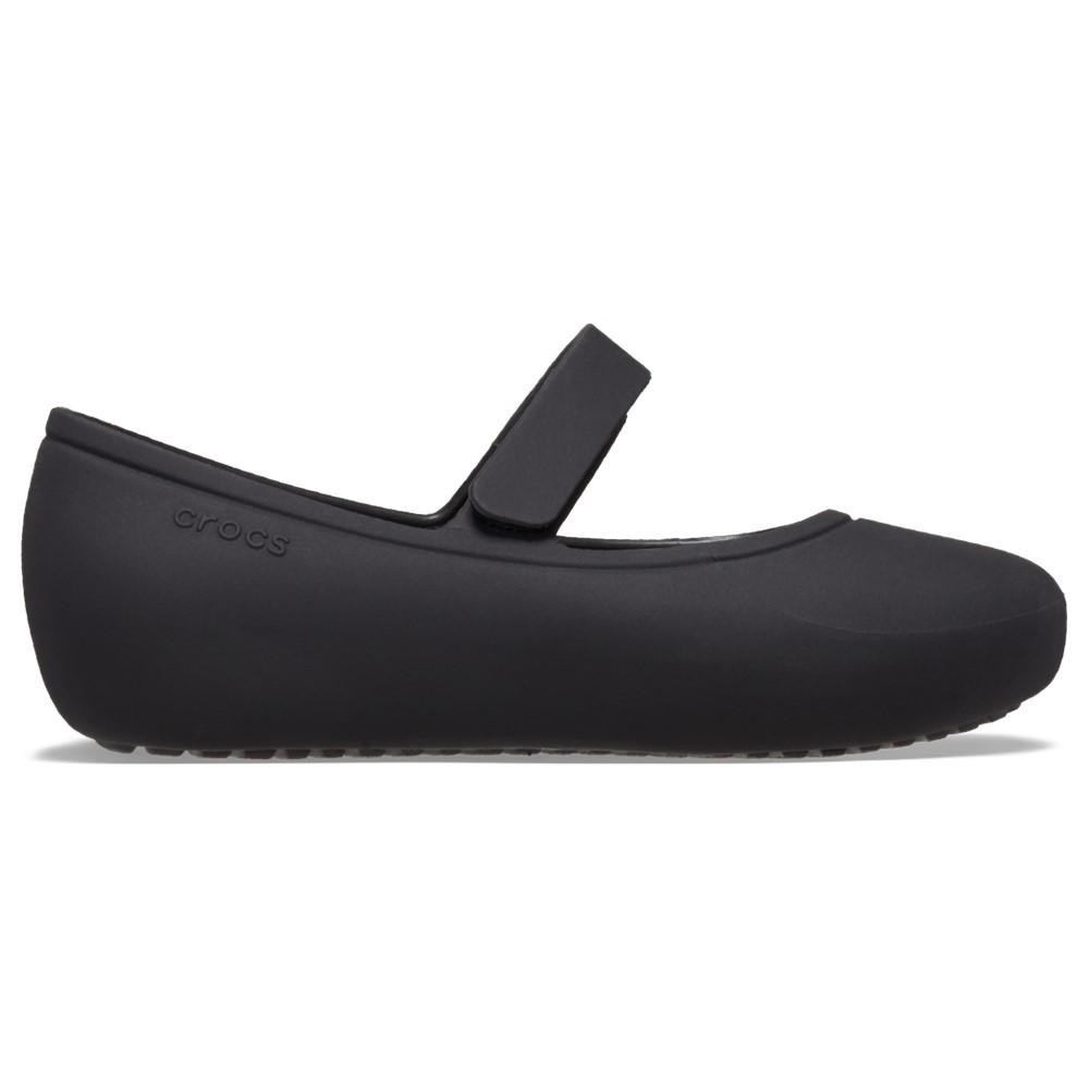 Sapatilha crocs brooklyn mary jane flat t black | Shopee Brasil
