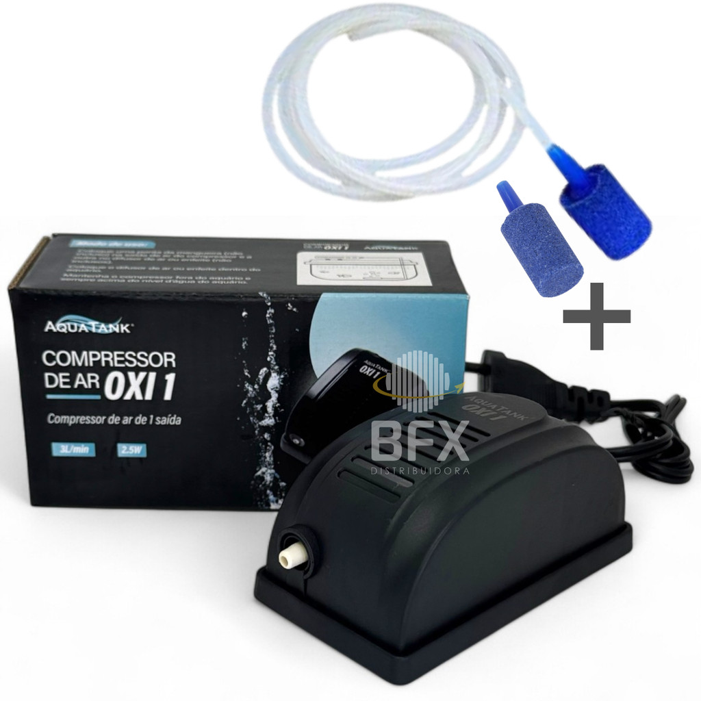 Kit Compressor De Ar Aquário de 3L por Minuto Bomba de Oxigenação ...