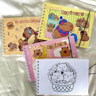 Livro de Colorir Capivara 48 Folhas de 180g Com Acetato Holográfica Coloring Book Estilo Marisa em Oferta na Shopee