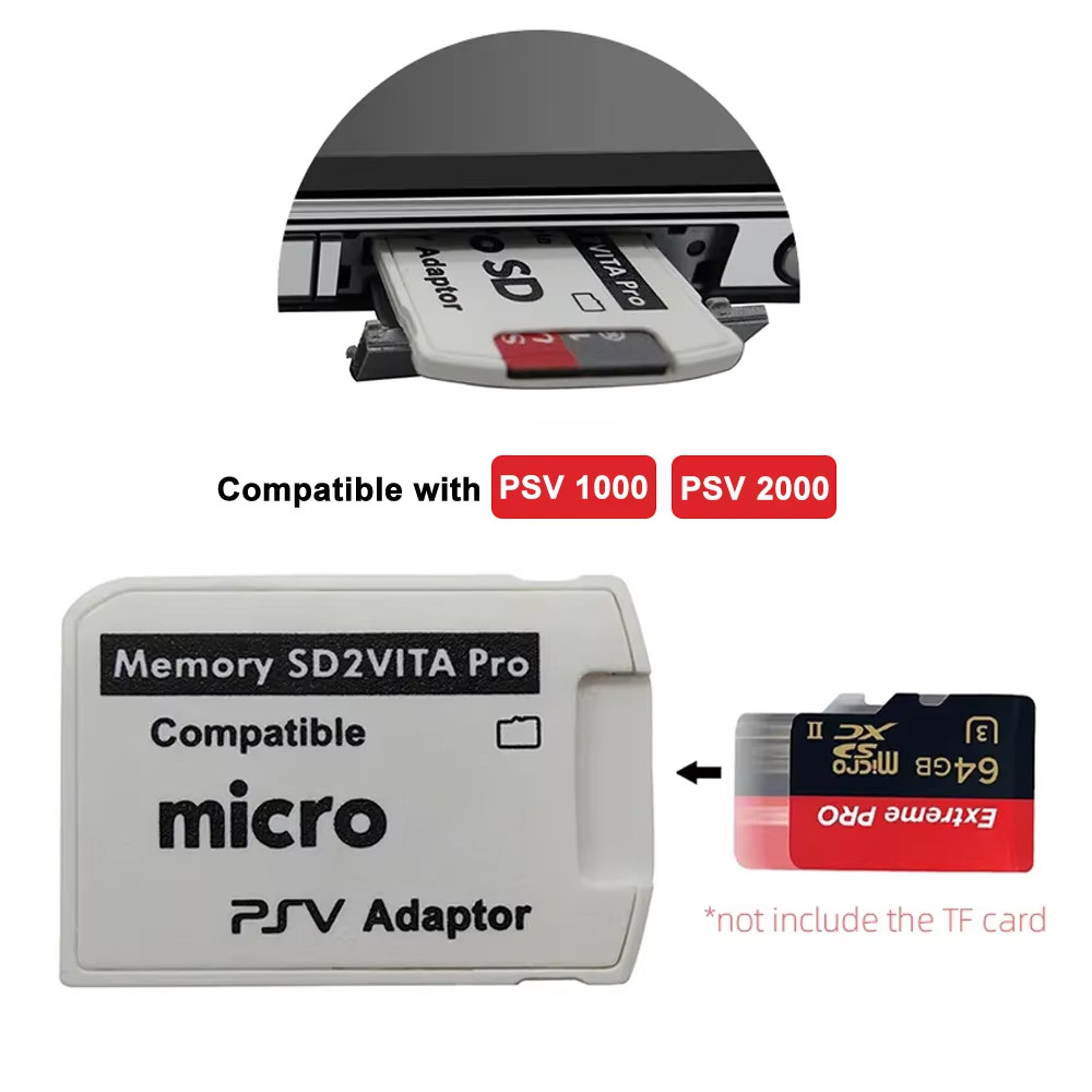 Para PS Vita SD2VITA Versão 6.0 Cartão De Memória Único Slot