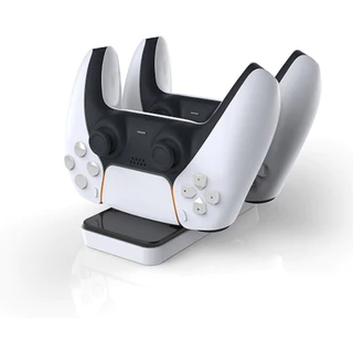Base Dock Carregador Duplo Controle Playstation 5 Suporte Carregamento Rápido Charging Station Ps5