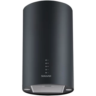 Coifa Ilha Quartzo Redonda 35Cm Preta TP3522PT Suggar 220V