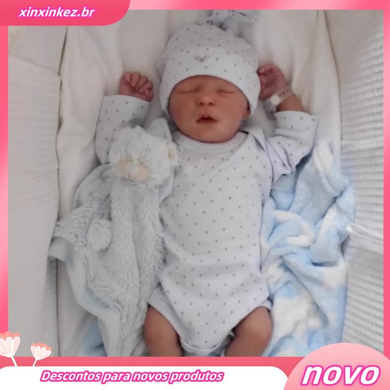 Boneca Reborn Realista  - Bebê Reborn com Detalhes Super Fofos e Delicados, Perfeita para Coleção com Roupinhas e Acessórios Exclusivos! POP YO