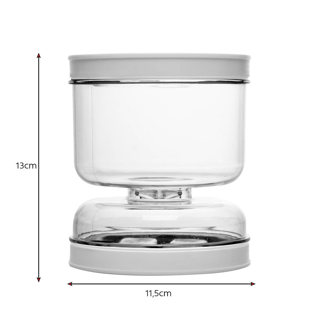 Pote de Conserva Azeitona Picles Compartimento Separado 800ml
