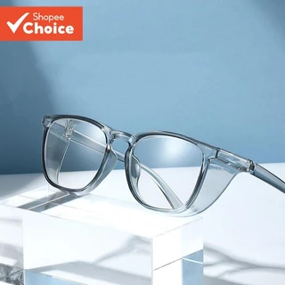 Óculos Jelly Color Blue Light-Lentes Planas Protetoras À Prova De Vento E Antipólen em Oferta na Shopee