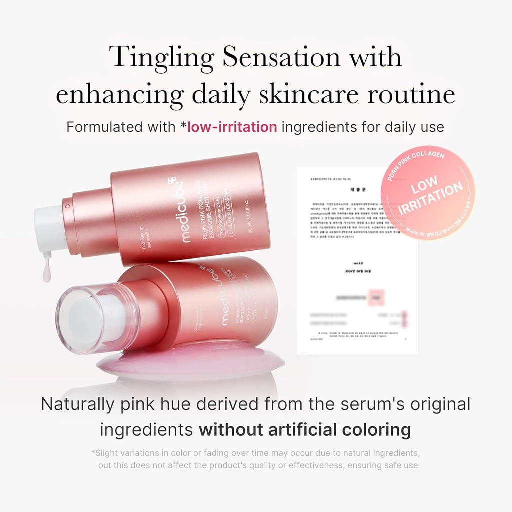 MEDICUBE zero pore pad 2.0 PDRN Pink Collagen Exosome Shot Ampoule
