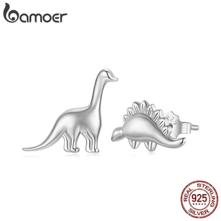 Bamoer 925 Brincos De Prata Esterlina Assimétrico Dinossauro Arte Design Moda Anti-Alérgico Jóias Presente Feminino em Oferta na Shopee