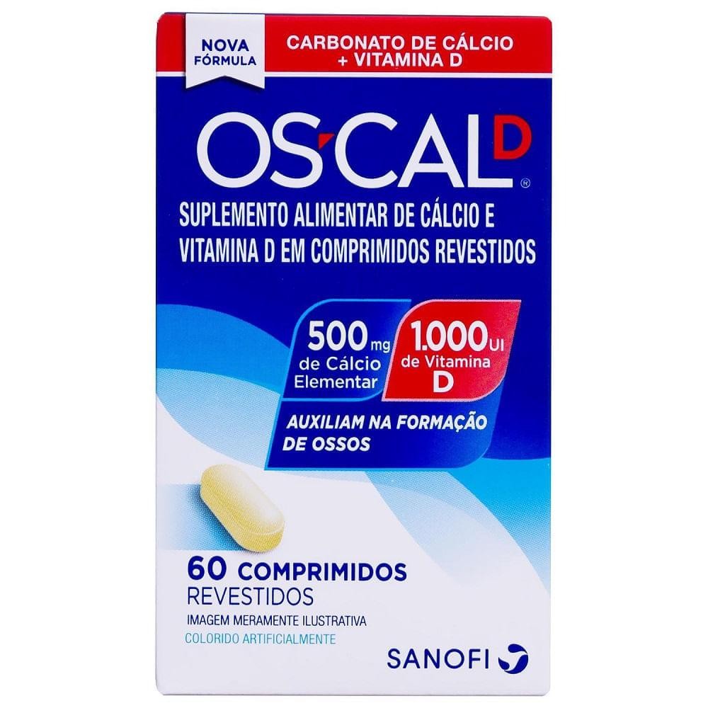 Oscal 500+1000ui Com 60 Comprimidos | Shopee Brasil