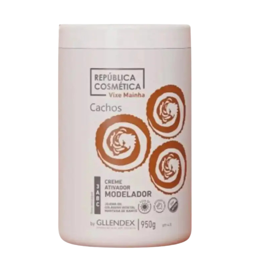 Creme para Pentear Ativador Modelador 3ABC Cachos 950g Vixe Mainha