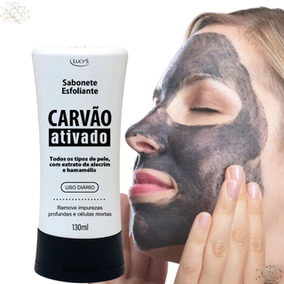 Sabonete Líquido Esfoliante Facial Carvão Ativado 120ml.
