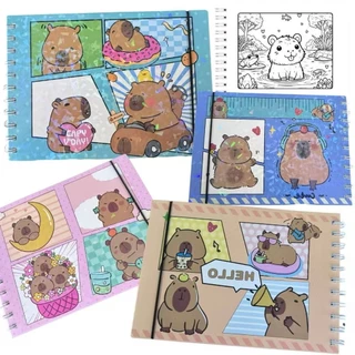 Livro de colorir Capivara da Bobbie Goods, capa dura, 48 páginas - Padrões e cores aleatórios em Oferta na Shopee