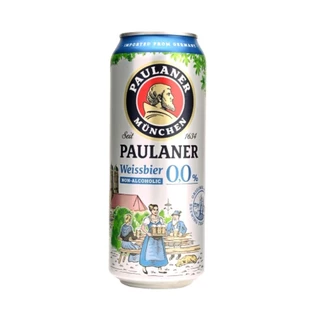 Cerveja Alemã Paulaner Weissbier Zero Álcool Lata 500ml