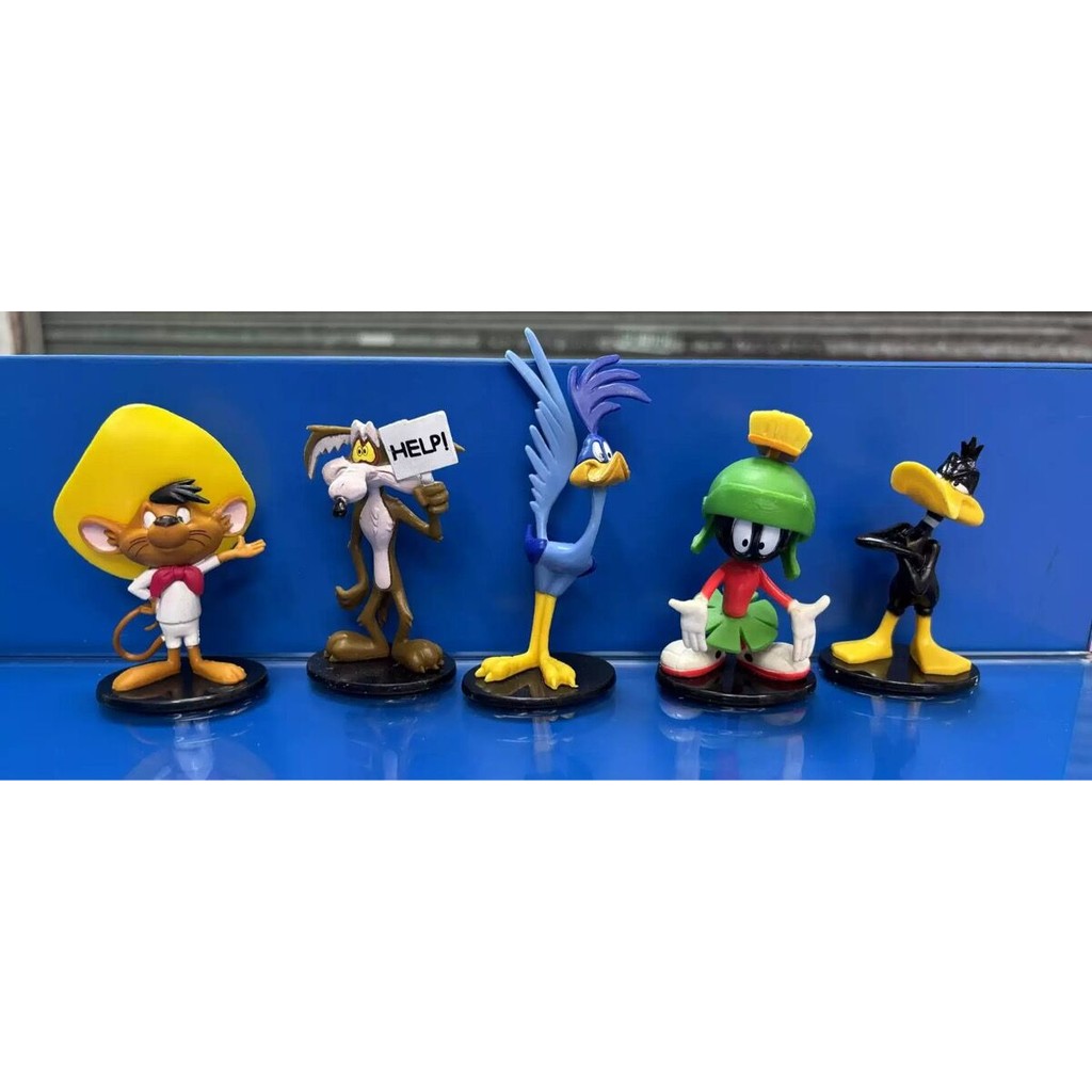 激レア　Looney Tunes フィギュアセット 8Pcs/Set 5-7cm Cartoon Star Looney Tunes Figura Space Jam Bugs