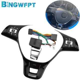 Botão De Telefone Interruptor De Áudio Multifuncional Modificado Para VW Polo Golf 2014-2019 Controle Do Volante Volume