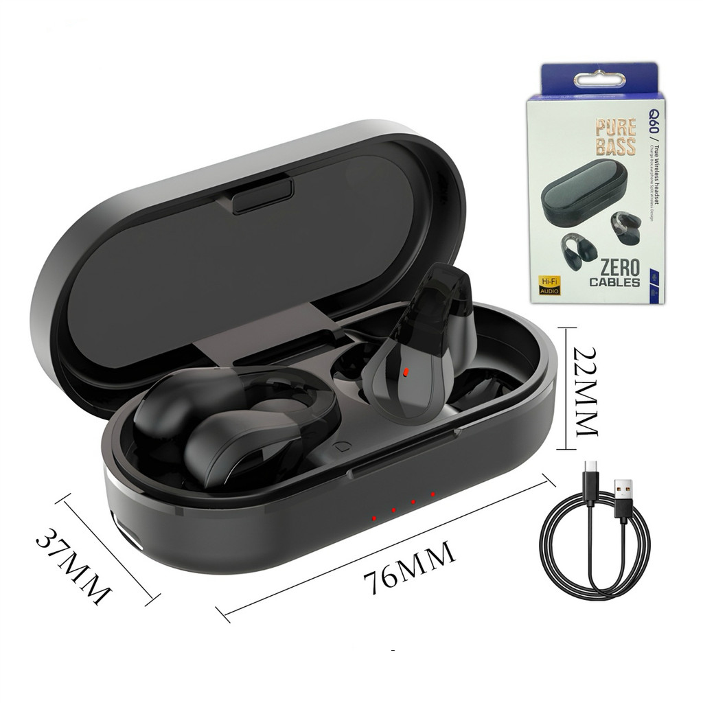 Fone Estilo Osso Conduction Style True Wireless Bluetooth Earbuds Clip ...