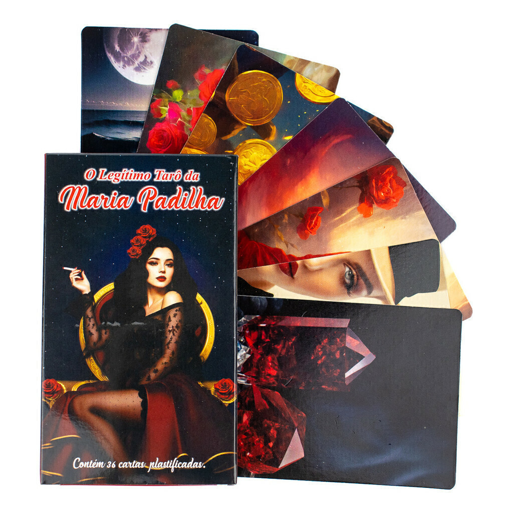 O Legítimo Tarô Da Maria Padilha 36 Cartas Plastif E Manual | Shopee Brasil