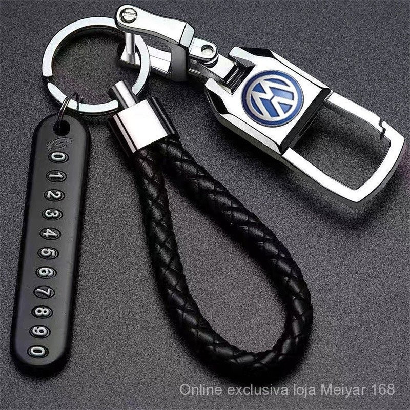 Chaveiro de Metal para Volkswagen, Acessórios de Chaveiro com Emblema Personalizado 2024 VJCG VPGR