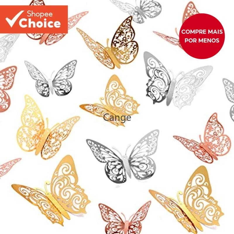 Decoração De Borboleta Dourada