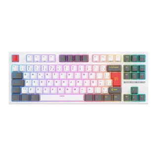 Teclado Mecanico Gamer Royal Kludge R87, RGB, ABNT2, Switch Red, Branco, RKR87-WHIT-H-POR em Oferta na Shopee