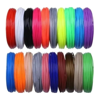Refil Filamento PLA Kit 10 Cores 100 M para Caneta 3d Impressora
