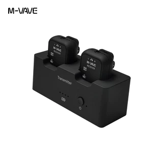 Sistema De Monitor De Fone De Ouvido Sem Fio M-VAVE WP-12 2.4 Ghz 1T2R Com Reprodução De Ultra Latência 24H Estojo De Ca